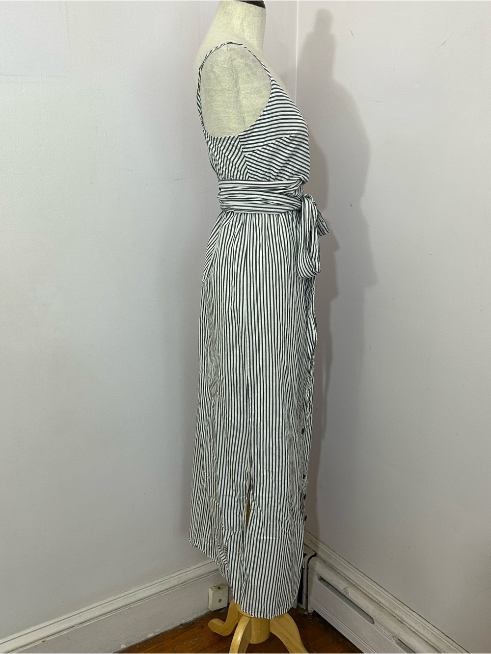 Mara Hoffman Thora Stripe Wrap Front Dress - Picture 7 of 11